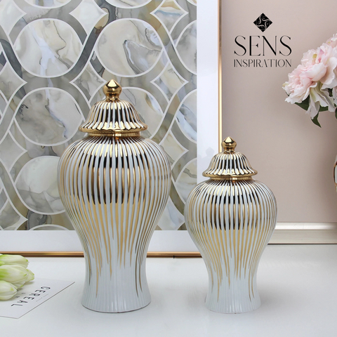 Vase Blanc "Prestige Élancé"