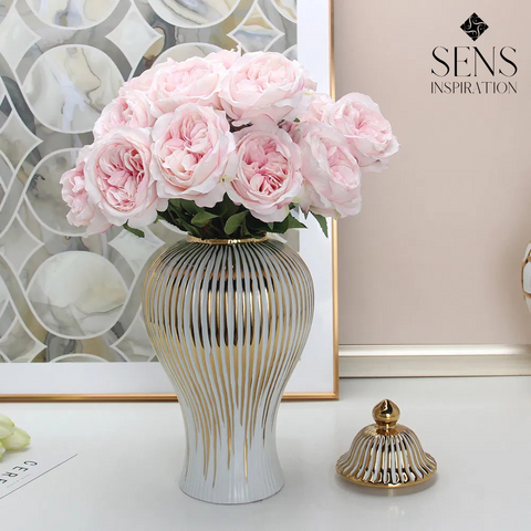 Vase Blanc "Prestige Élancé"