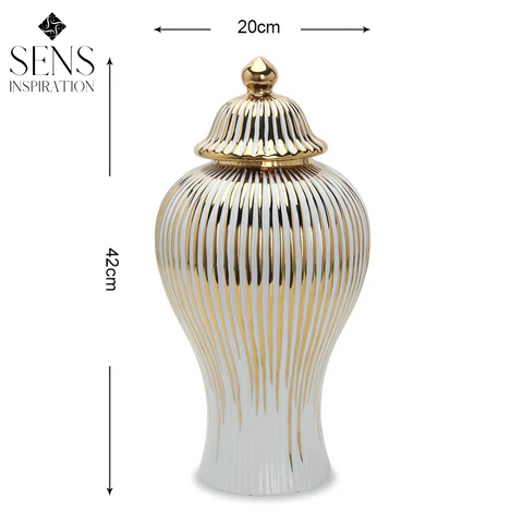 Vase Blanc "Prestige Élancé"
