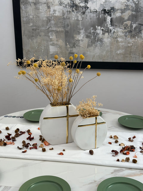Vases " Douceur blanche "