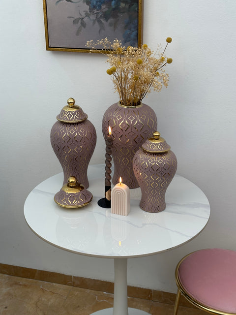 Vase "Éthéré Mauve"