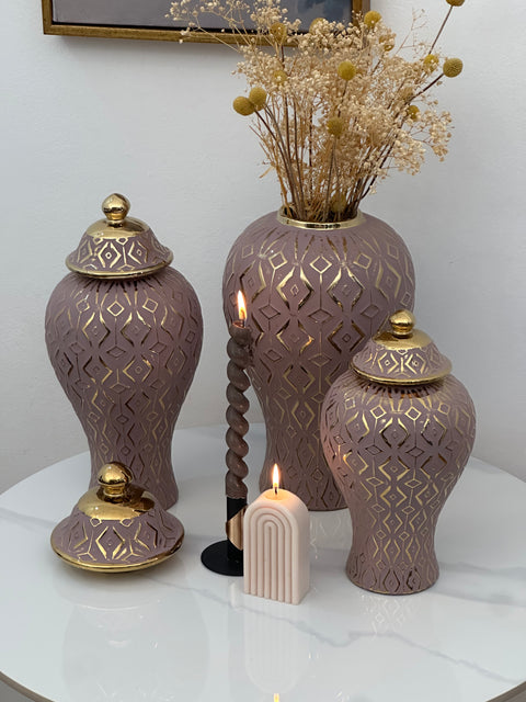 Vase "Éthéré Mauve"