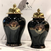 Vase Noir "Mystique Impériale"